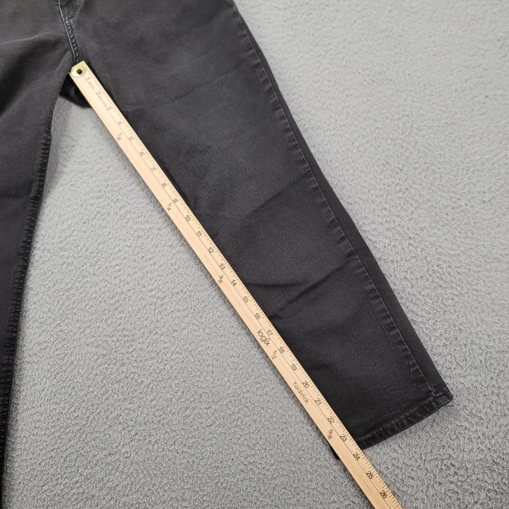 Lee Jeans Womens 6 Medium Black Denim Stretch Modern Series Midrise Fit Cropped - Picture 7 of 11